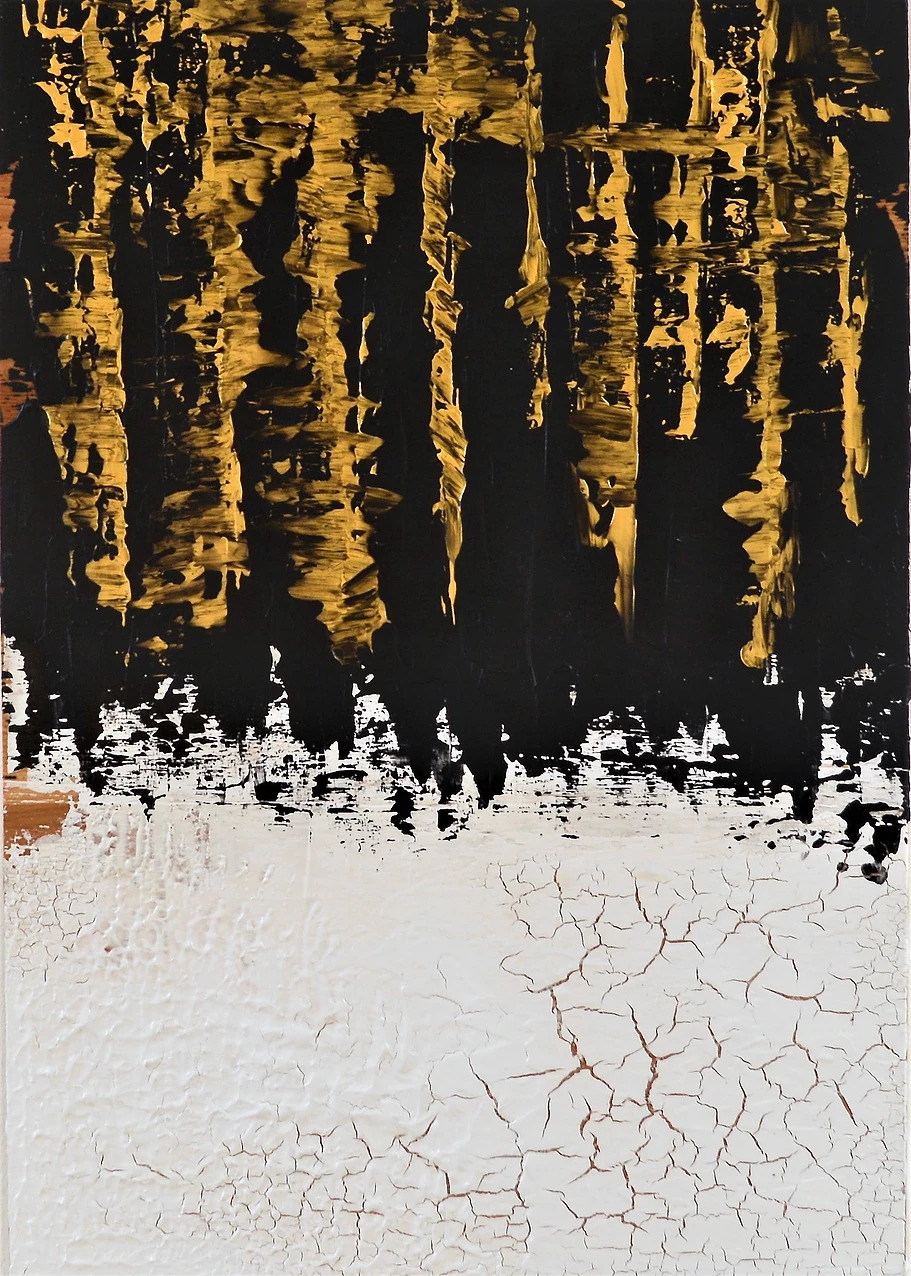 A FOREST - Plaster and acrylic on 12mm plywood, 53x76cm - AVAILABLE