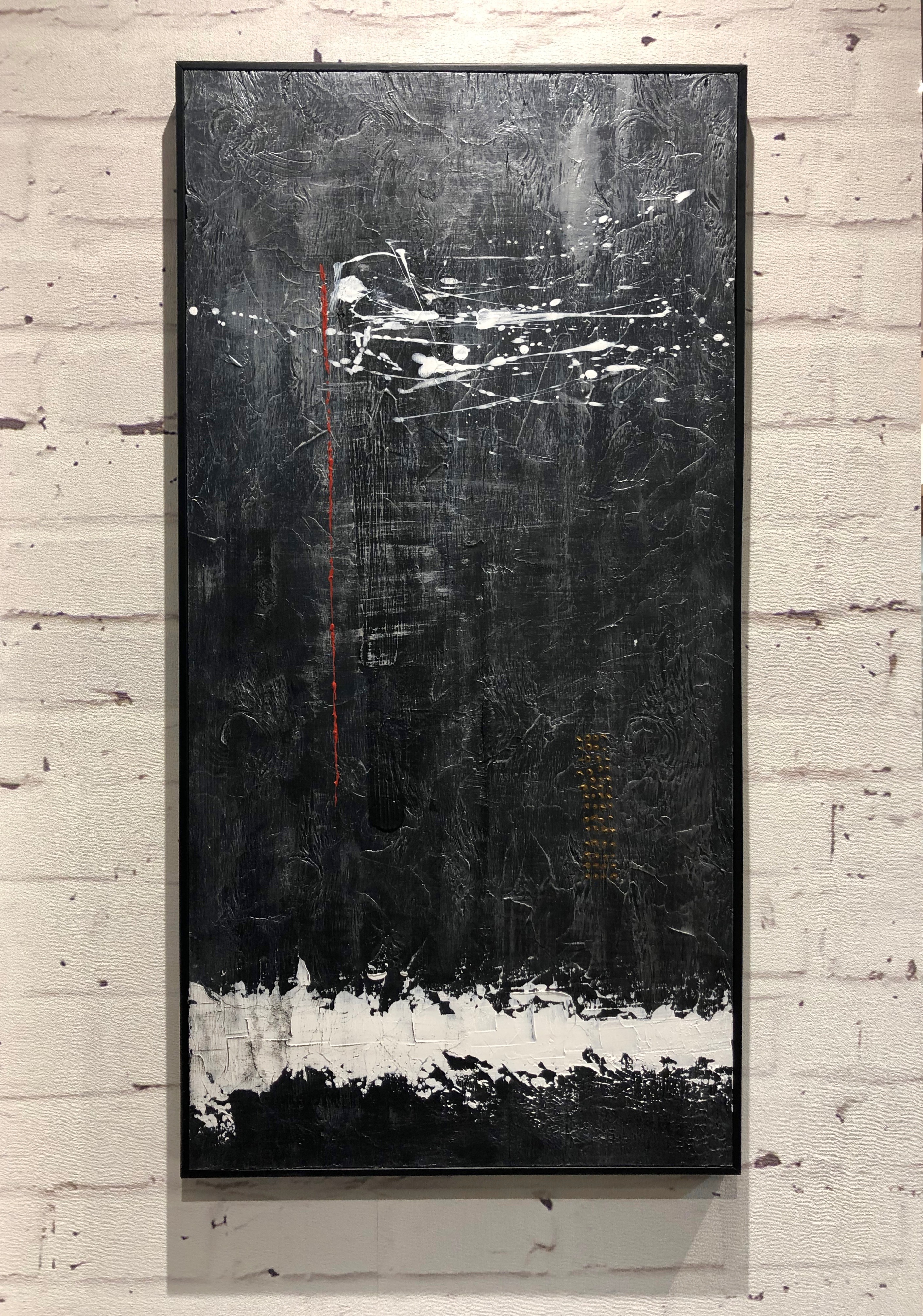 MARKED FOR... - Acrylic on 8mm plywood, 50x100cm, framed - AVAILABLE